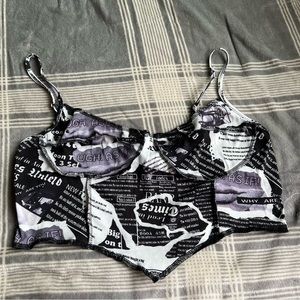 Newspaper Cami Top